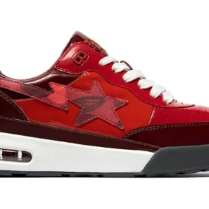 A Bathing Ape Bape Road Sta Patent Leather Red (2022)