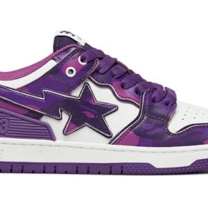 A Bathing Ape Bape SK 8 Sta#1 M 2 Purple Camo
