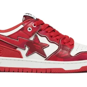 A Bathing Ape Bape SK 8 Sta#1 M 2 Red Camo