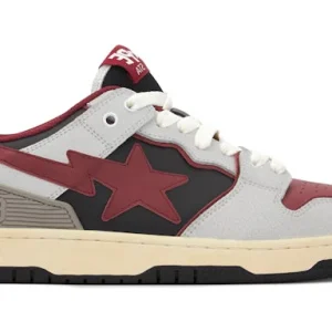 A Bathing Ape Bape SK 8 Sta Vintage White Red