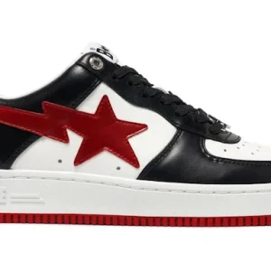 A Bathing Ape Bape Sta#3 M 2 White Black Red