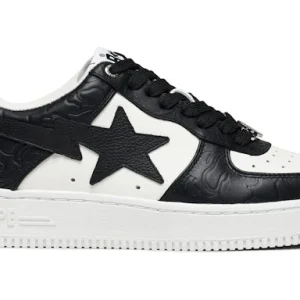 A Bathing Ape Bape Sta#4 Line Camo White Black
