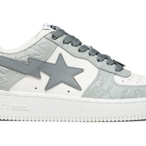 A Bathing Ape Bape Sta#4 Line Camo White Grey