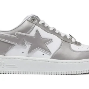 A Bathing Ape Bape Sta#4 Silver