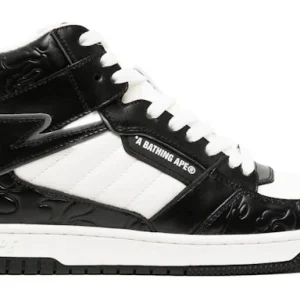 A Bathing Ape Bape Sta 88 Mid Black White