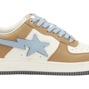 A Bathing Ape Bape Sta Low#4 Beige Sky Blue