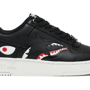 A Bathing Ape Bape Sta Low Shark Pack Black