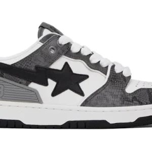 A Bathing Ape Sk 8 Sta#1 Black Snakeskin