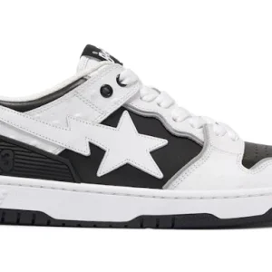 A Bathing Ape Sk 8 Sta#1 Ostrich Pack White Black