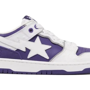 A Bathing Ape Sk 8 Sta#1 Ostrich Pack White Purple