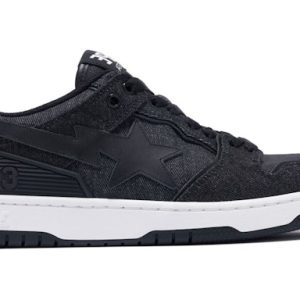 A Bathing Ape Sk 8 Sta Black Denim