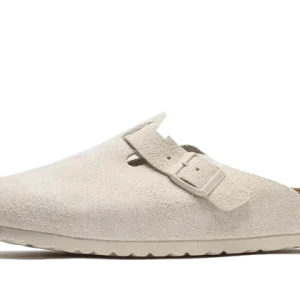 Birkenstock Boston Suede Antique White