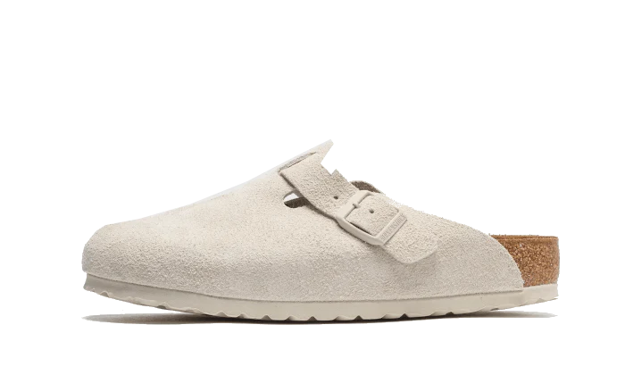 Birkenstock Boston Suede Antique White