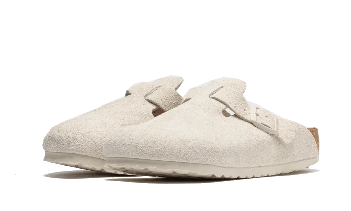 Birkenstock Boston Suede Antique White – Image 3