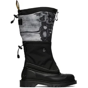 Dr. Martens 14 XX Removable Gaiters Sub Boot Black White