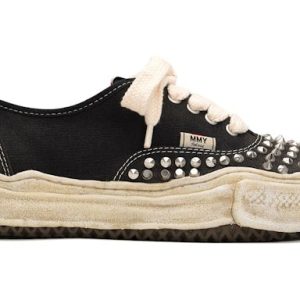 Maison Mihara Yasuhiro Baker OG Sole Studded Canvas Low Black