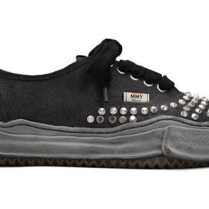 Maison Mihara Yasuhiro Baker OG Sole Studded Canvas Low Black Black