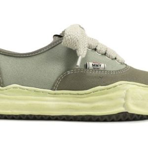 Maison Mihara Yasuhiro Baker OG Sole Over Dyed Canvas Low Green