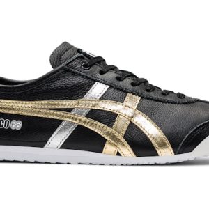 Onitsuka Tiger Mexico 66 Black Gold Silver