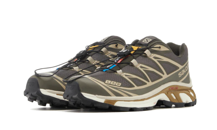 Salomon XT-6 Beluga Dull Gold – Image 3