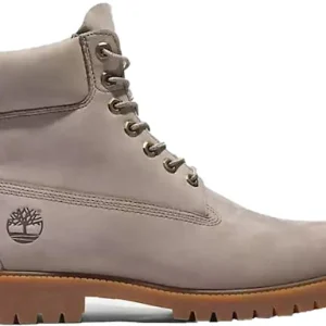 Timberland Heritage 6 Inch Lace Up Waterproof Light Taupe Nubuck