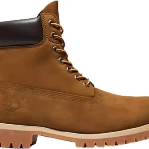 Timberland Premium 6 Inch Lace Up Waterproof Dark Wheat Nubuck