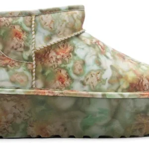 UGG Classic Ultra Mini Platform Boot Collina Strada Green Floral