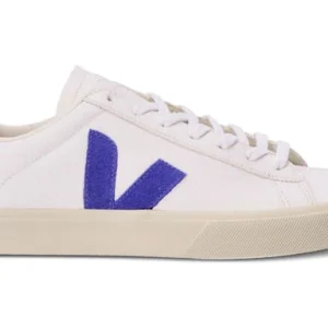Veja Campo Chromefree Leather White Cobalt Blue