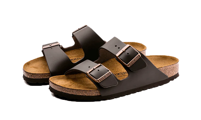Birkenstock Arizona Natural Leather Dark Brown – Image 3