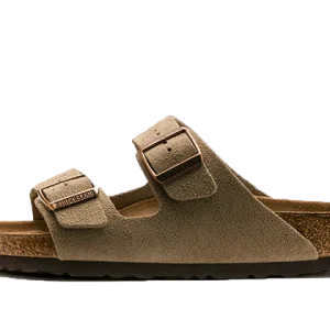 Birkenstock Arizona Suede Leather Soft Footbed Taupe