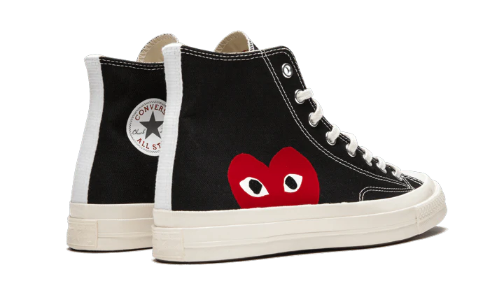 Converse Chuck Taylor All-Star 70s Hi Comme des Garçons PLAY Black – Image 4