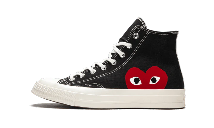 Converse Chuck Taylor All-Star 70s Hi Comme des Garçons PLAY Black – Image 2
