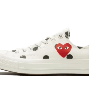 Converse Chuck Taylor All-Star 70s Ox Comme des Garçons PLAY Polka Dot White