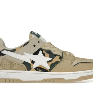 A Bathing Ape Sk 8 Sta Beige Yellow Camo
