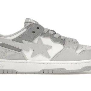 A Bathing Ape Sk 8 Sta#5 White Grey