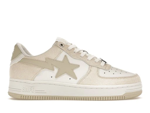 A Bathing Ape Bape Sta Beige Calf Hair – Image 2