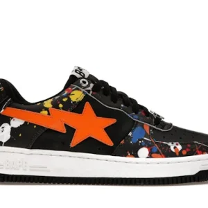 A Bathing Ape Bape Sta Paint Splatter Black
