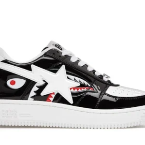 A Bathing Ape Bape Sta Low Color Block Shark Black
