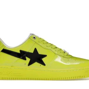A Bathing Ape Bape Sta#2 Yellow Patent