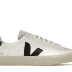 Veja Campo Chromefree Leather White Black Emeraude