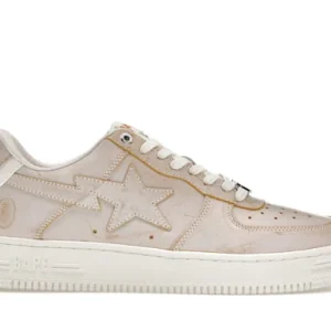 A Bathing Ape Bape Sta Wear Away Paint Beige