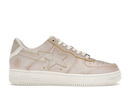 A Bathing Ape Bape Sta Wear Away Paint Beige – Image 2