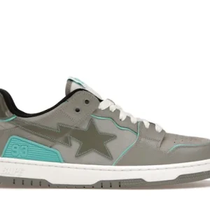 A Bathing Ape Bape SK 8 Sta Grey Turquoise