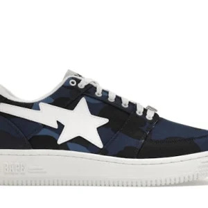 A Bathing Ape Bape Sta Low Color Camo Navy