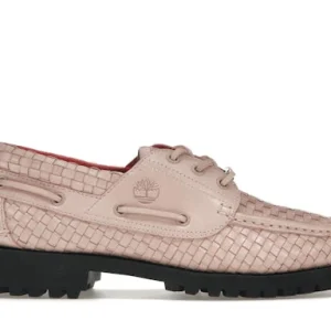 Timberland Woven Leather 3-Eye Lug Supreme Pink