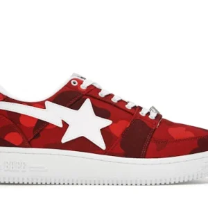A Bathing Ape Bape Sta Low Camo Red