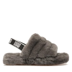 UGG Fluff Yeah Slide Charcoal (Kids)