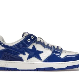 A Bathing Ape Bape SK 8 Sta Blue White Patent