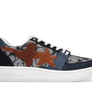 A Bathing Ape Bape Sta Low Coach Blue