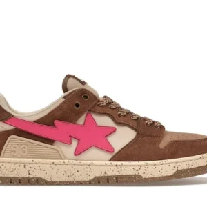 A Bathing Ape Bape SK 8 Sta#6 Brown Pink
